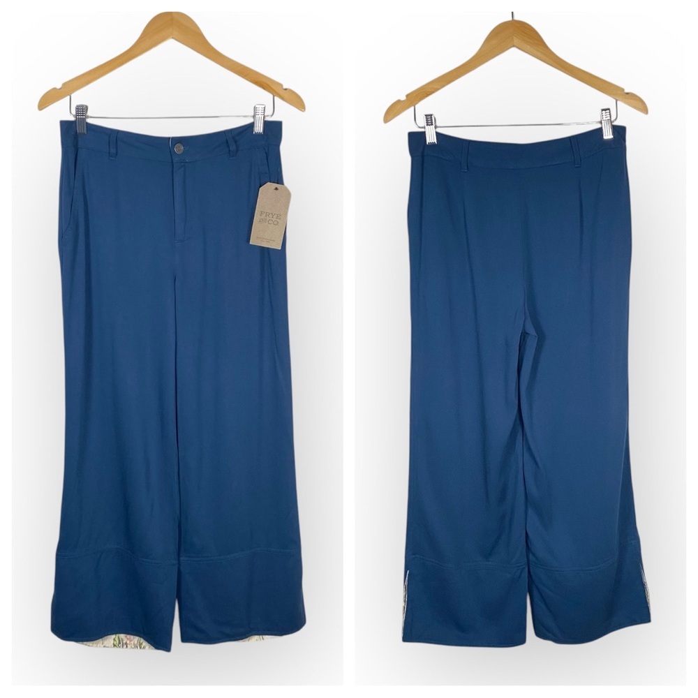 NWT Frye Navy Rayon Pants size Small